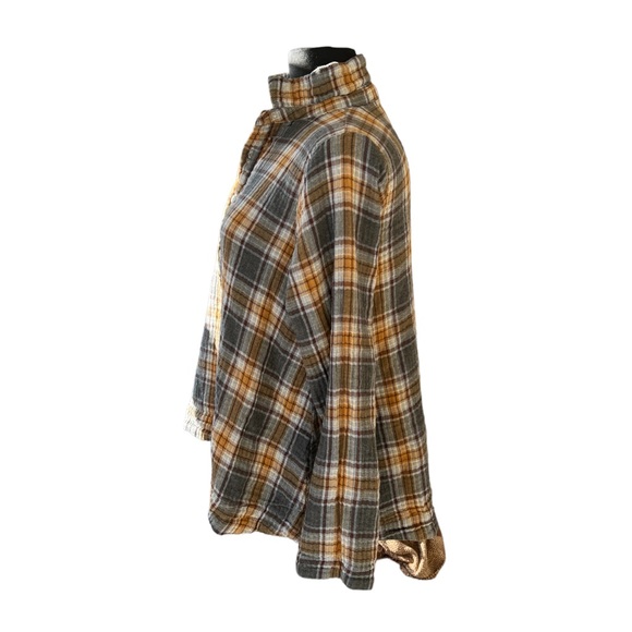 CP Shades Romy in Double Cotton -Plaid Pop Over A Line Size Small - Picture 3 of 9